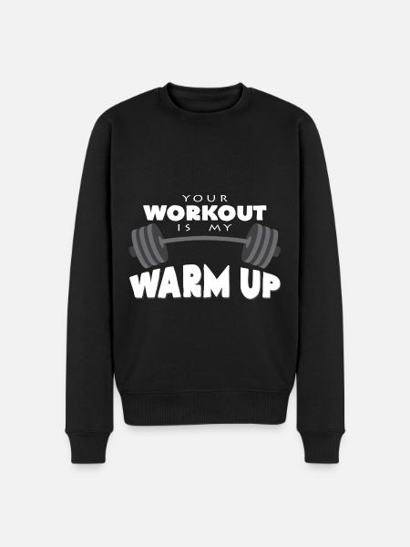 dumbbell - Men's Premium Organic Jumper - black
