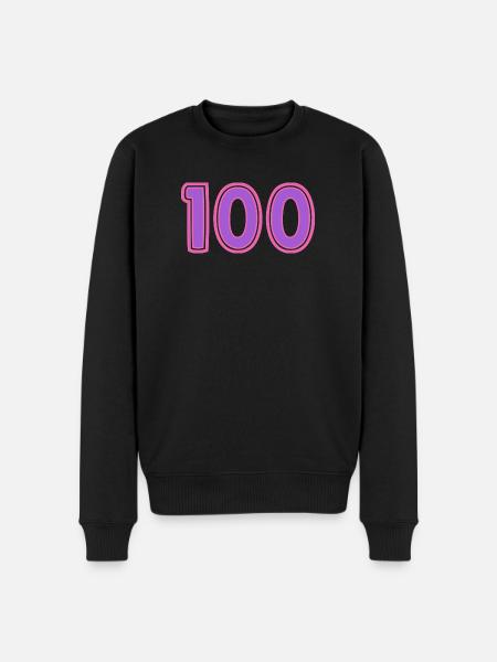 100. 100 YEARS. 100th ANNIVERSARY - Men's Premium Organic Jumper - black