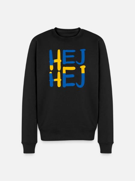 HEJ HEJ SWEDEN - Men's Premium Organic Jumper - black