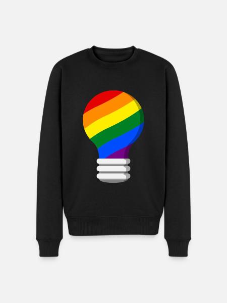Gay Pride - Men's Premium Organic Jumper - black