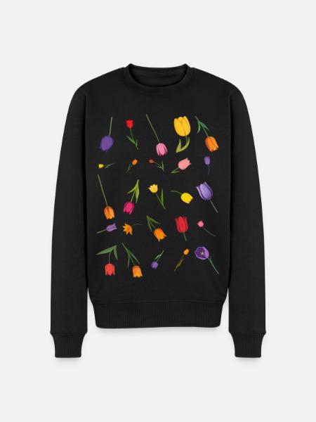 Fleur - Pull Premium bio Homme - noir