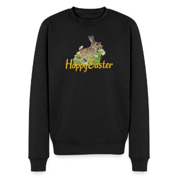 Happy Easter rabbit - Männer Premium Bio Pullover - Schwarz - Vorne - Nico (187cm)