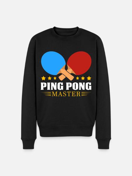 Ping-pong - Pull Premium bio Homme - noir
