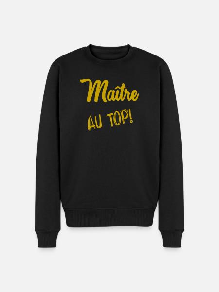 MASTER. MASTER - Men's Premium Organic Jumper - black