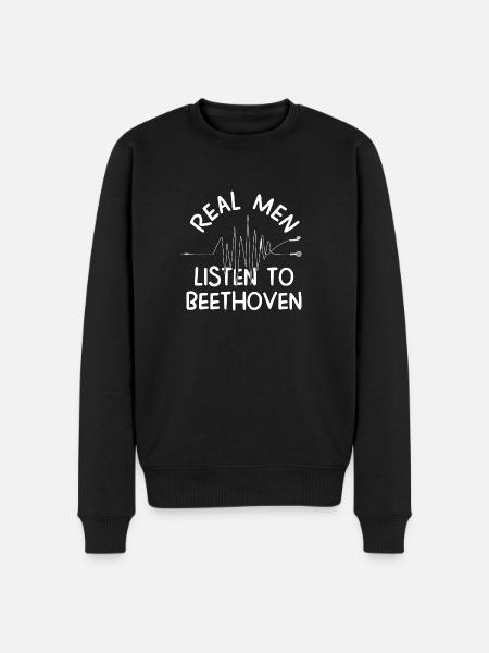 Beethoven - Pull Premium bio Homme - noir