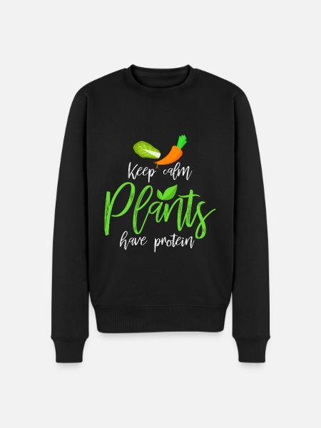 Vegan - Men's Premium Organic Jumper - black