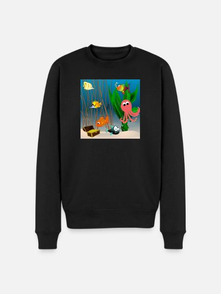 Marine life - Men's Premium Organic Jumper - black