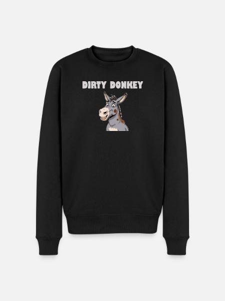 DIRTY DONKEY - Men's Premium Organic Jumper - black