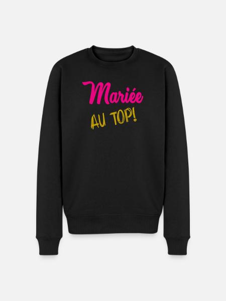 I CAN'T I'M MARRIED - Men's Premium Organic Jumper - black