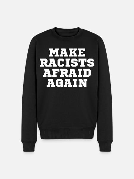 Racists scare again - Men's Premium Organic Jumper - black