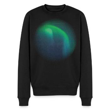 Polarlichter Aurora Borealis Nordlichter Island - Männer Premium Bio Pullover - Schwarz - Vorne - Nico (187cm)