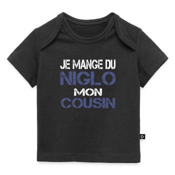 Je mange du Niglo - T-shirt Premium bébé bio - noir - Devant