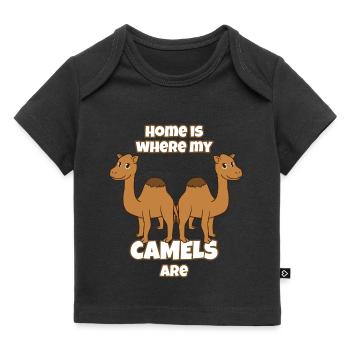 Camels - Baby Premium Organic T-Shirt - Schwarz - Vorne