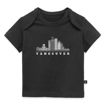 Vancouver Skyline Kanada - Baby Premium Organic T-Shirt - Schwarz - Vorne