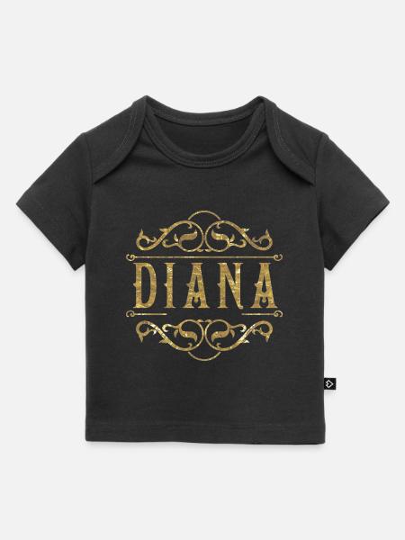 Diana gold - Baby Premium Organic T-Shirt - Schwarz