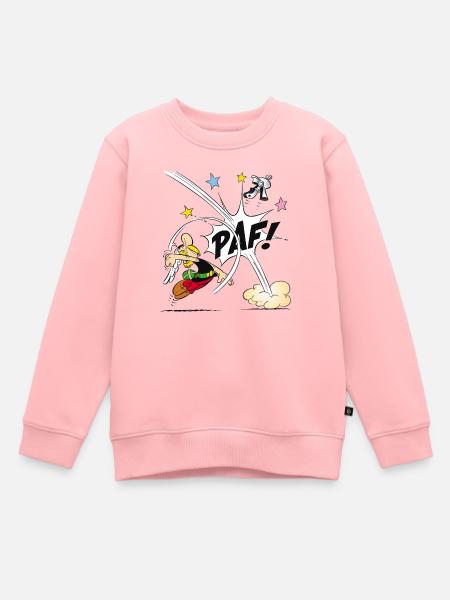 Asterix & Obelix - Asterix poing - Sweat Premium enfant bio - rose