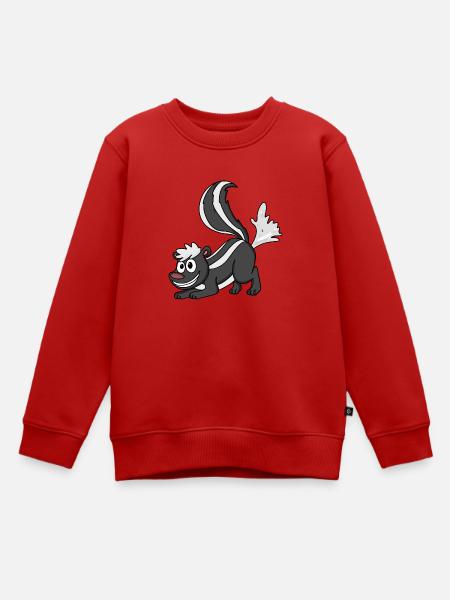 Stinktier - Kinder Premium Organic Sweatshirt - Rot
