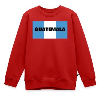 Guatemala in guatemaltekischen Flaggenfarben - Kinder Premium Organic Sweatshirt - Rot - Vorne - AI Model Kid Female (0cm)