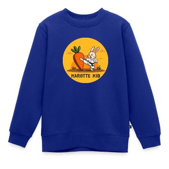 Karotte Kid - Kinder Premium Organic Sweatshirt - Royalblau - Vorne - AI Model Kid Female (0cm)
