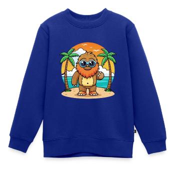 Big Foot Lustige Cartoon Sommer Strand Sonnenbrille - Kinder Premium Organic Sweatshirt - Royalblau - Vorne - AI Model Kid Female (0cm)