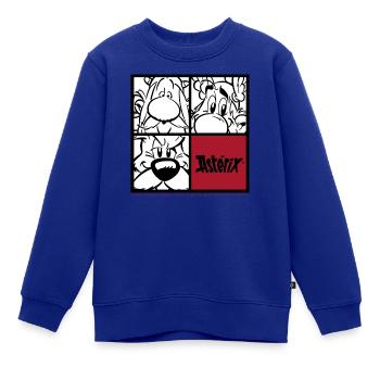 Asterix & Obelix & Idefix Porträt - Kinder Premium Organic Sweatshirt - Royalblau - Vorne - AI Model Kid Female (0cm)