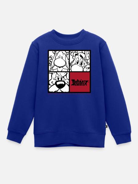 Asterix & Obelix & Idefix Porträt - Kinder Premium Organic Sweatshirt - Royalblau