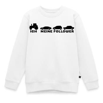 Ich meine Follower  - Kinder Premium Organic Sweatshirt - Weiß - Vorne - AI Model Kid Male (0cm)