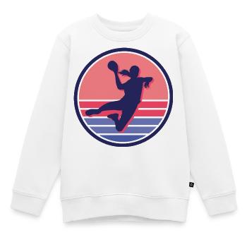 Handball Mädchen Handballerin Handballspielerin - Kinder Premium Organic Sweatshirt - Weiß - Vorne - AI Model Kid Male (0cm)