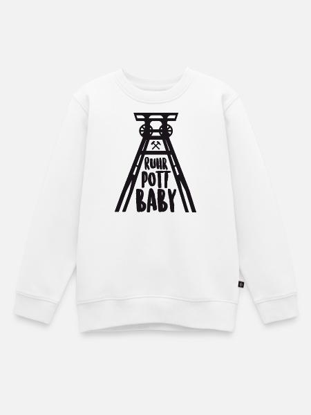 Ruhrpott Baby 5 - Kinder Premium Organic Sweatshirt - Weiß