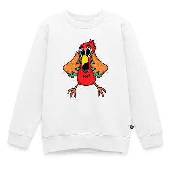 Papagei Dschungel - Kinder Premium Organic Sweatshirt - Weiß - Vorne - AI Model Kid Male (0cm)
