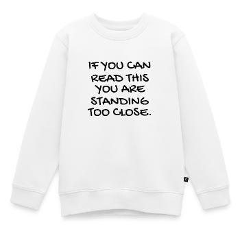 Mundschutz lustig Spruch - lustige Sprüche - Kinder Premium Organic Sweatshirt - Weiß - Vorne - AI Model Kid Male (0cm)