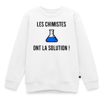 Humor von Chemikern - Kinder Premium Organic Sweatshirt - Weiß - Vorne - AI Model Kid Male (0cm)