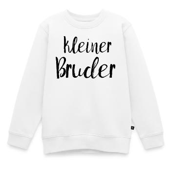 kleiner Bruder - Kinder Premium Organic Sweatshirt - Weiß - Vorne - AI Model Kid Male (0cm)