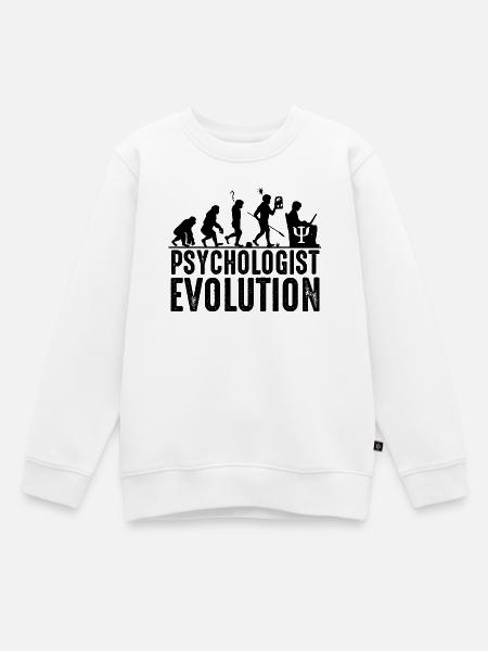 psychologue - Sweat Premium enfant bio - blanc