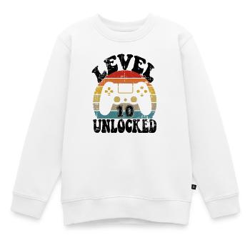 10 Birthday gift Funny 10th birthday Present - Kinder Premium Organic Sweatshirt - Weiß - Vorne - AI Model Kid Male (0cm)