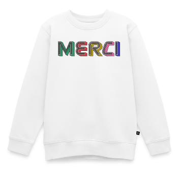 Vielen Dank - Kinder Premium Organic Sweatshirt - Weiß - Vorne - AI Model Kid Male (0cm)