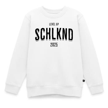 School enrollment Schlknd 2025 - Kids Premium Organic Sweatshirt - white - Front - AI Model Kid Male (0cm)