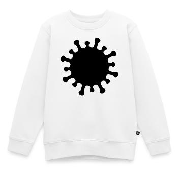 Corona Virus Icon - Kids Premium Organic Sweatshirt - white - Front - AI Model Kid Male (0cm)