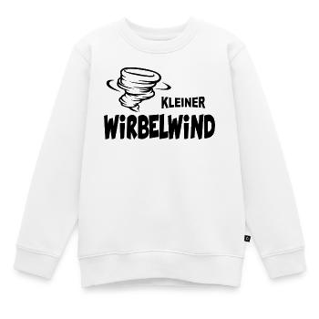 Baby Kinder Wirbelwind Sprüche Lustig - Kinder Premium Organic Sweatshirt - Weiß - Vorne - AI Model Kid Male (0cm)