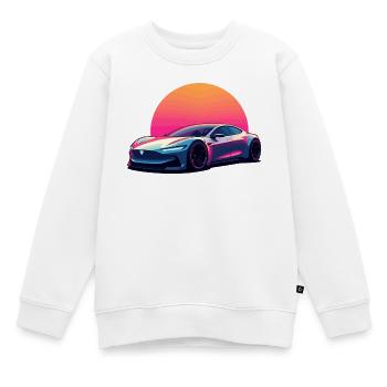 Elektrische Welle - Kinder Premium Organic Sweatshirt - Weiß - Vorne - AI Model Kid Male (0cm)