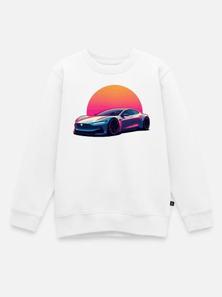 Elektrische Welle - Kinder Premium Organic Sweatshirt - Weiß
