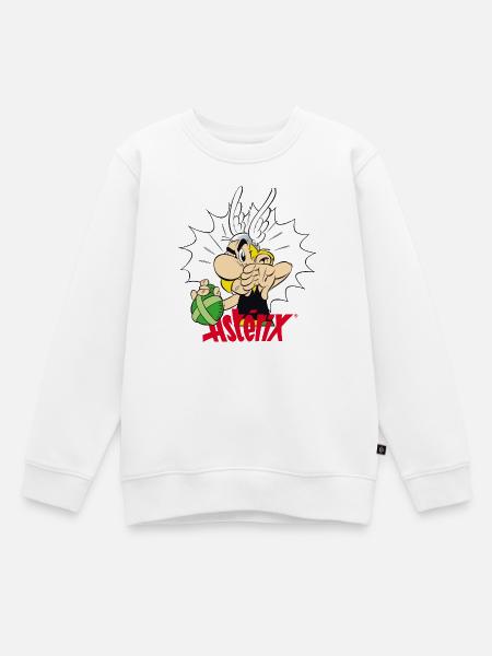 Asterix & Obelix - Asterix Avec Potion Magique - Sweat Premium enfant bio - blanc