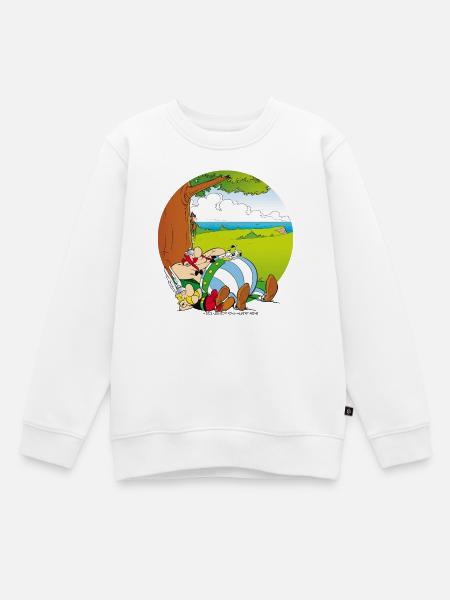 Astérix & Obélix Font Une Sieste - Sweat Premium enfant bio - blanc