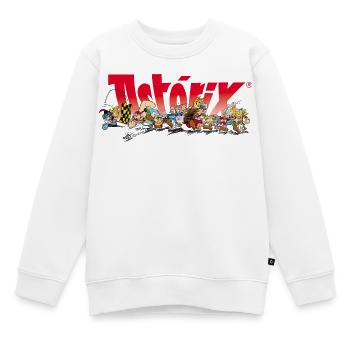 Asterix & Obelix Rennstart - Kinder Premium Organic Sweatshirt - Weiß - Vorne - AI Model Kid Male (0cm)