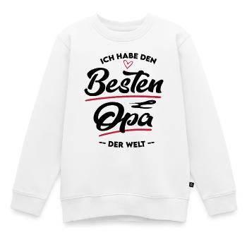 Baby Kinder Bester Opa Grandpa - Kinder Premium Organic Sweatshirt - Weiß - Vorne - AI Model Kid Male (0cm)