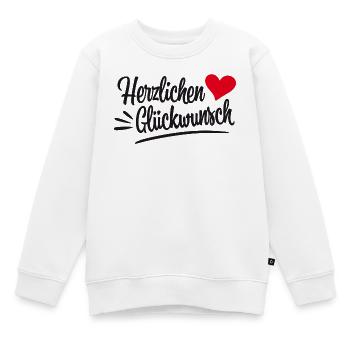 Herzlichen Glückwunsch Baby - Kinder Premium Organic Sweatshirt - Weiß - Vorne - AI Model Kid Male (0cm)