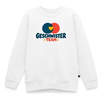 Geschwisterteam - Kinder Premium Organic Sweatshirt - Weiß - Vorne - AI Model Kid Male (0cm)