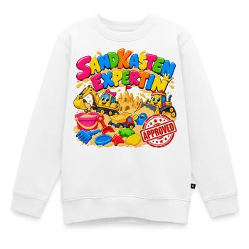 Sandkasten Expertin Kinderdesign - Kinder Premium Organic Sweatshirt - Weiß - Vorne - AI Model Kid Male (0cm)