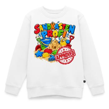 Sandkasten Profi: Spielspaß Design - Kinder Premium Organic Sweatshirt - Weiß - Vorne - AI Model Kid Male (0cm)