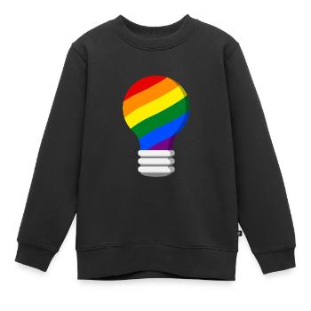 Gay Pride - Kinder Premium Organic Sweatshirt - Schwarz - Vorne - AI Model Kid Female (0cm)
